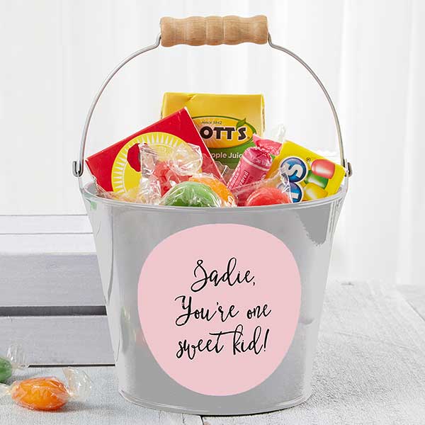 Personalized Mini Metal Party Favor Buckets - 19577