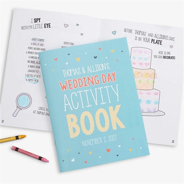 Wedding Day Personalized Coloring Activity Book - 19580
