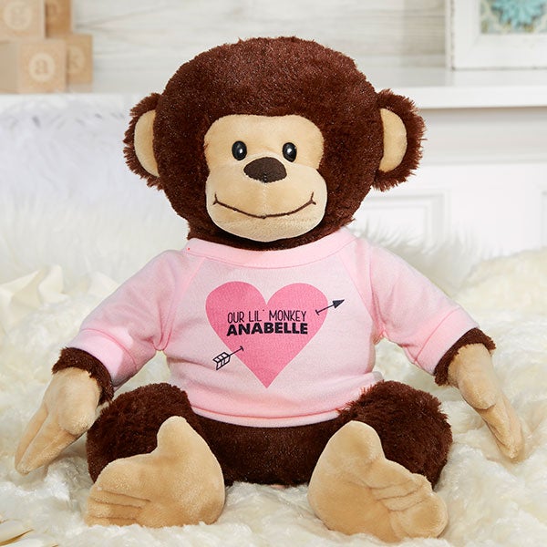monkey teddy personalised