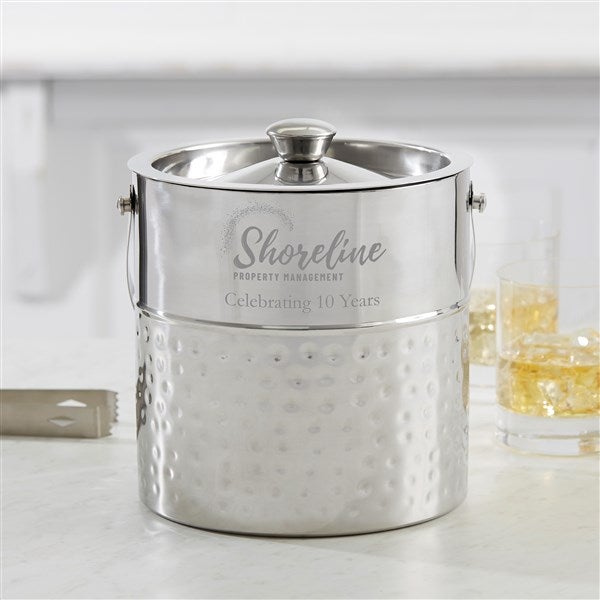 Personalized Logo Hampton Collection Ice Bucket - 19625