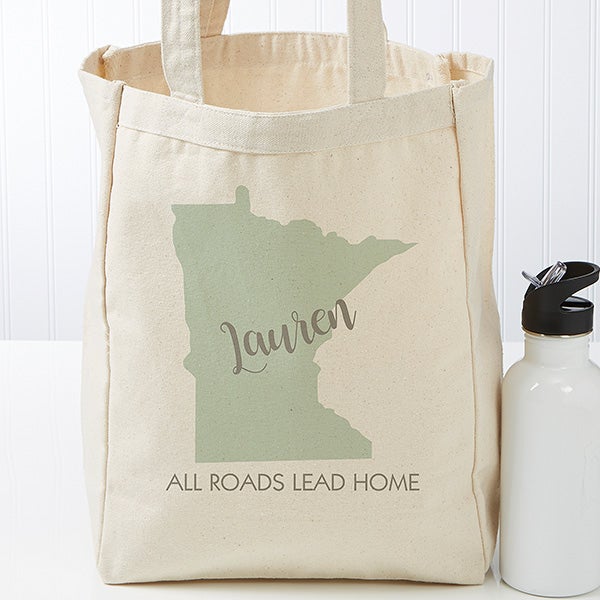 personalized canvas tote bag