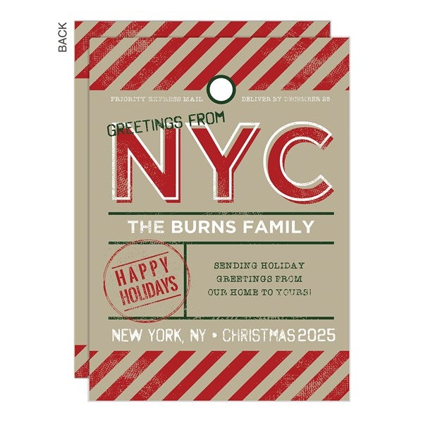 Personalized Christmas Card - From Our Home to Yours - 19701