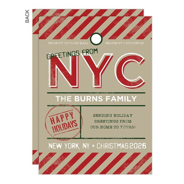 Personalized Christmas Card - From Our Home to Yours - 19701