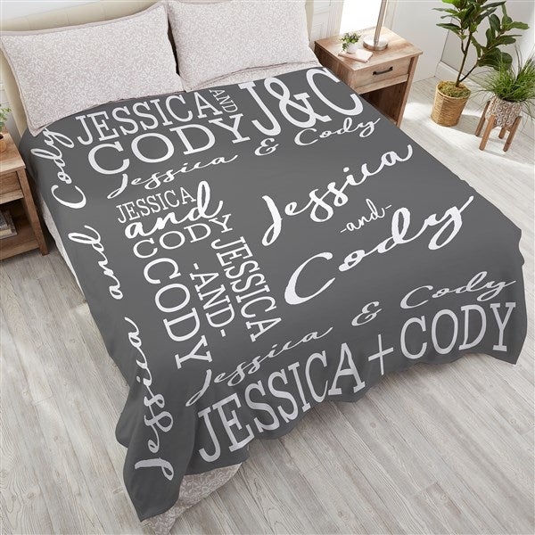 Personalized Romantic Couples Blanket - Couple In Love - 19756