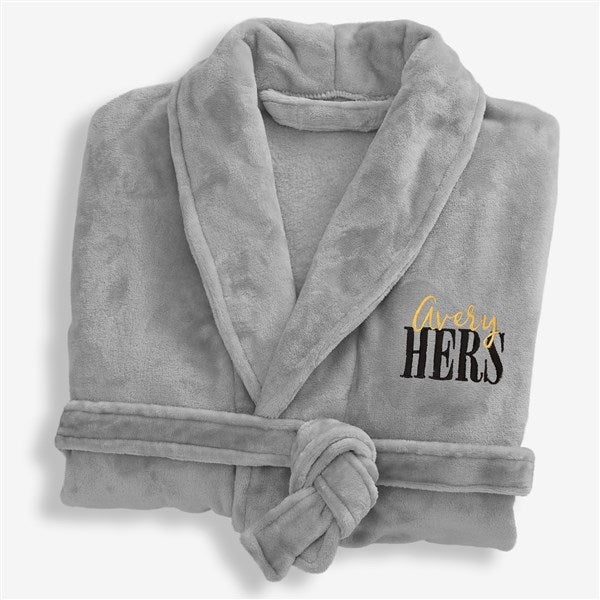 Personalized His & Hers Luxury Robes - 19758