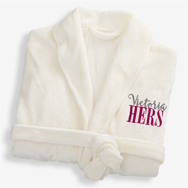 Personalized His & Hers Luxury Robes - 19758