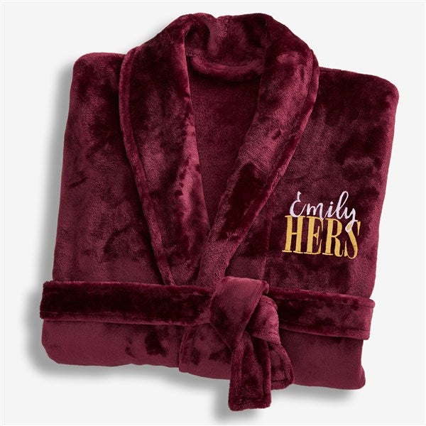Personalized His & Hers Luxury Robes - 19758