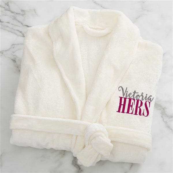 Personalized His & Hers Luxury Robes - 19758