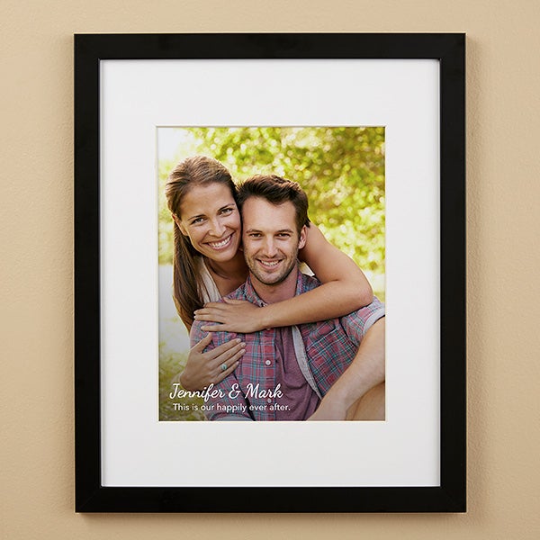 Personalized Text Overlay Framed Photo Prints - 19788