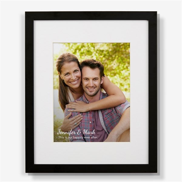 Personalized Text Overlay Framed Photo Prints - 19788