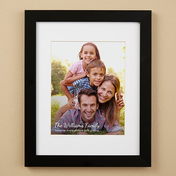 Personalized Text Overlay Framed Photo Prints - 19788