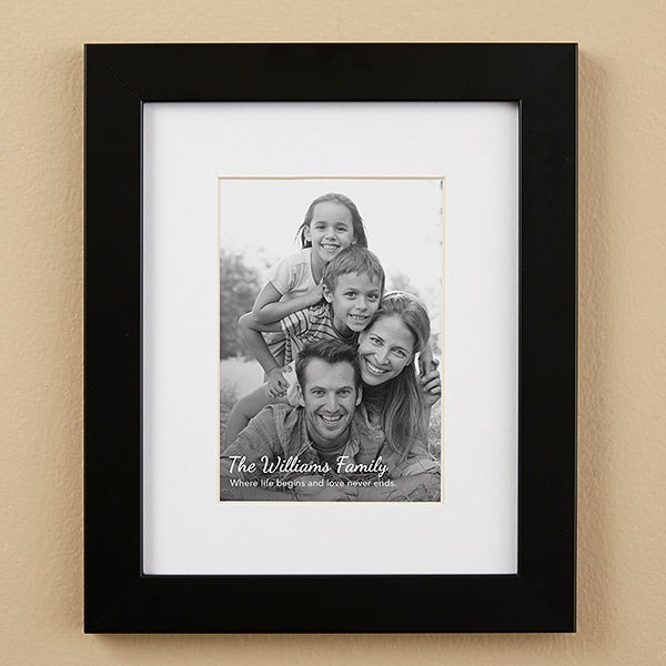 Personalized Text Overlay Framed Photo Prints - 19788