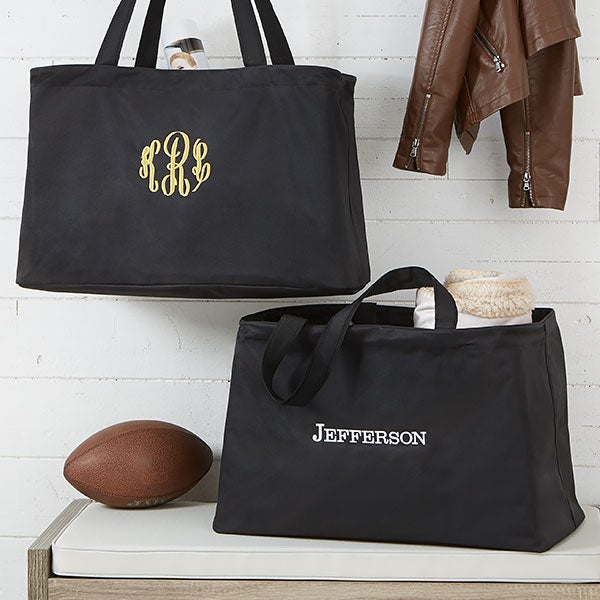 Monogrammed Large Tote Bag