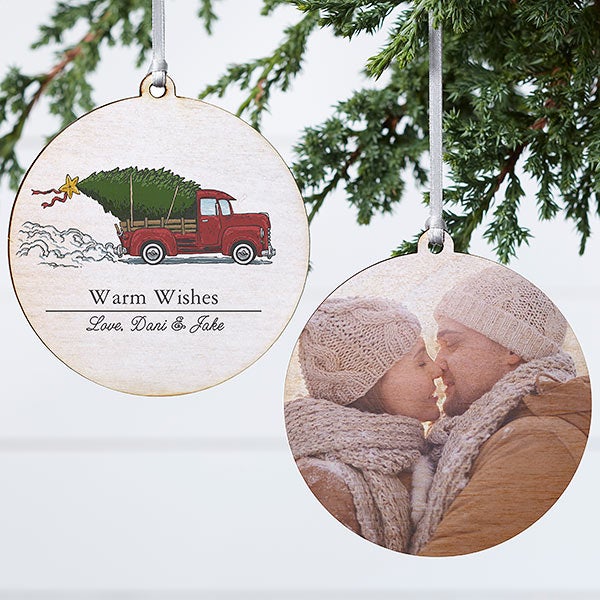 Personalized Vintage Truck Christmas Ornament - 19826