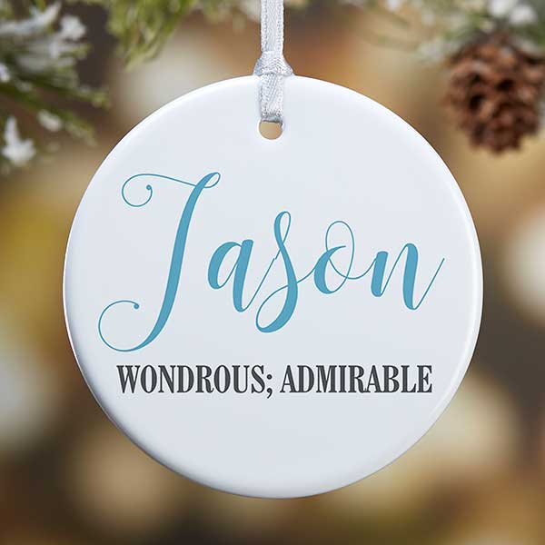 Personalized Ornaments Name Meaning