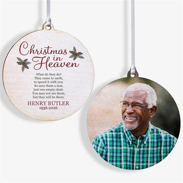 Personalized Memorial Ornament - Christmas In Heaven - 19879