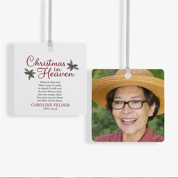 Personalized Memorial Ornament - Christmas In Heaven - 19879