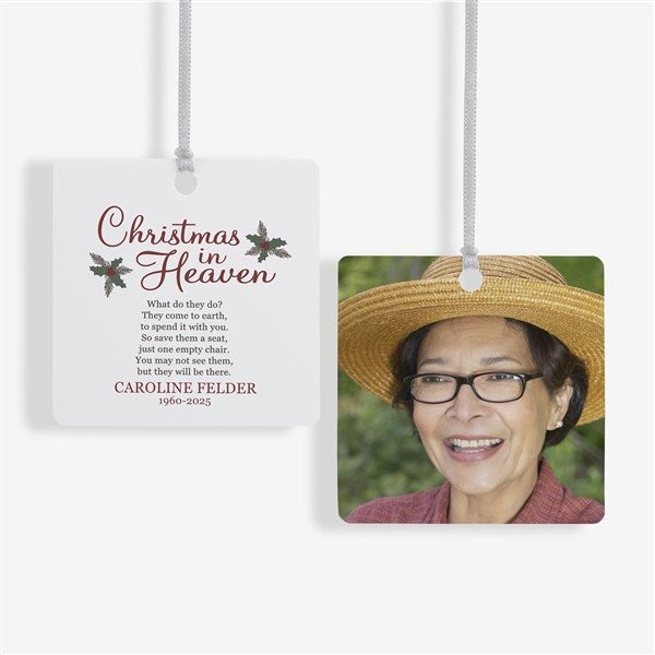 Personalized Memorial Ornament - Christmas In Heaven - 19879