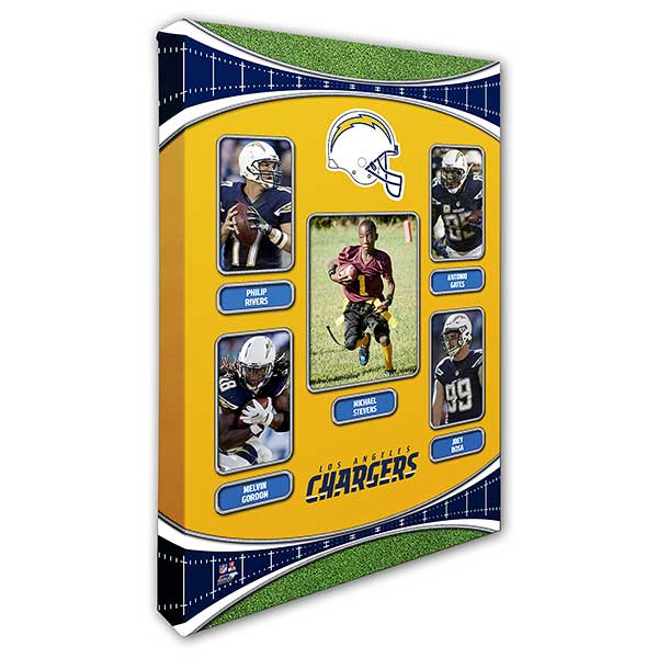 Personalized NFL Wall Art Los Angeles Chargers Art