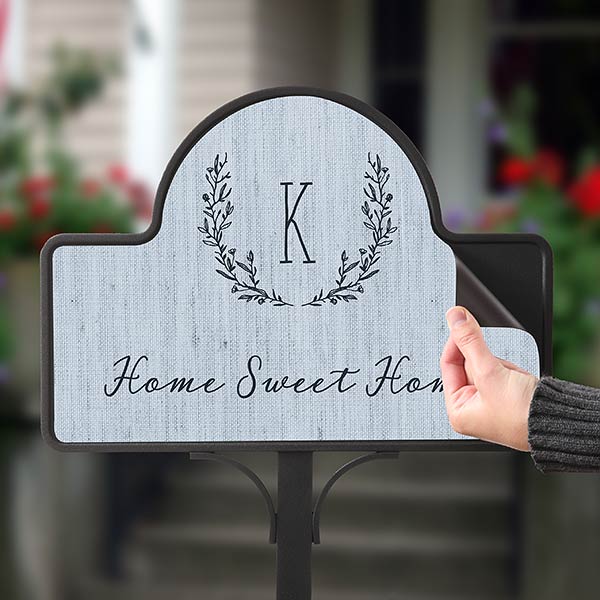 Personalized Magnetic Garden Sign - Farmhouse Floral - 20007
