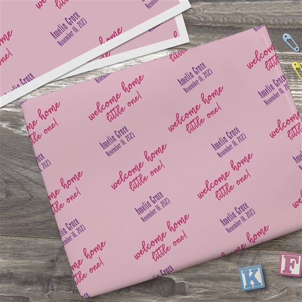 Step & Repeat Personalized Wedding Wrapping Paper Roll