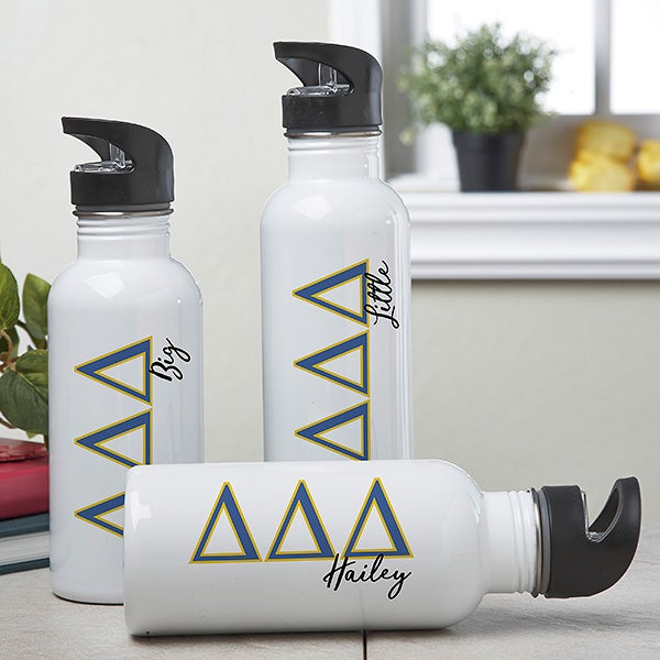 Personalized Tri Delta Water Bottle