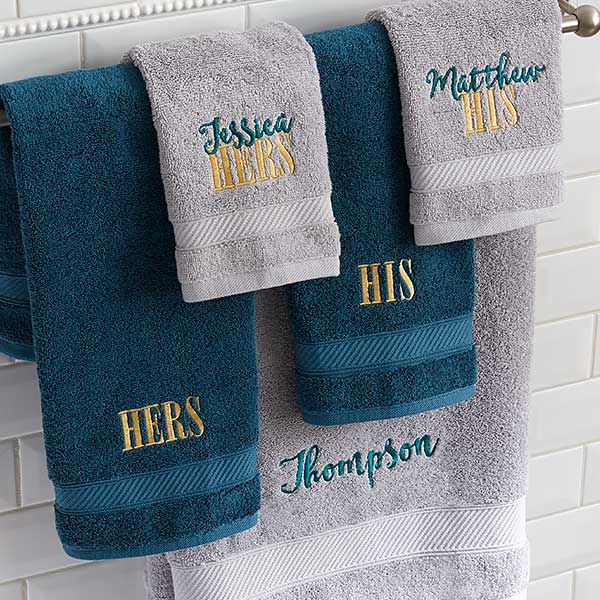 his and hers towels set
