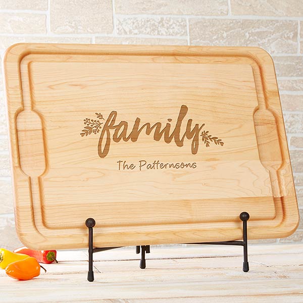 Personalized Kitchen Maple Cutting Board - Count Your Blessings