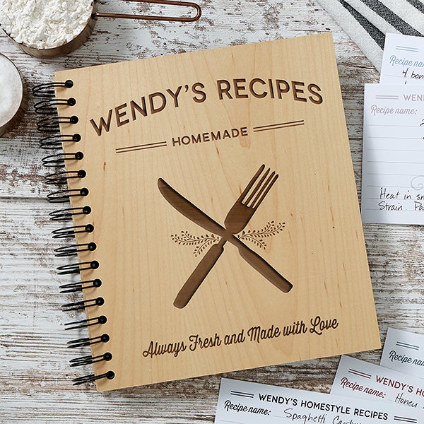 Farmhouse Kitchen Personalized Recipe Book & Cards