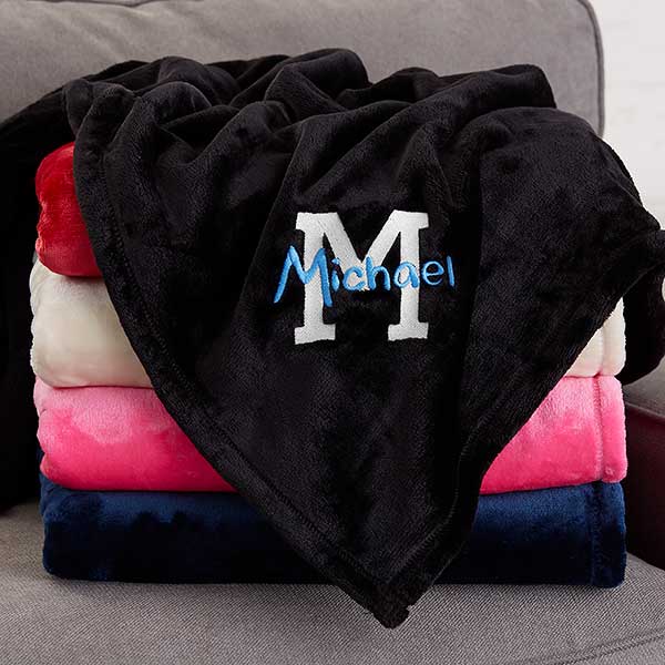 Personalized Boys Blankets - Name & Monogram - 20154