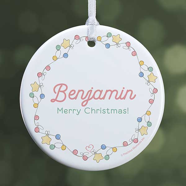 Personalized Precious Moments Festive Lights Ornament - 20189