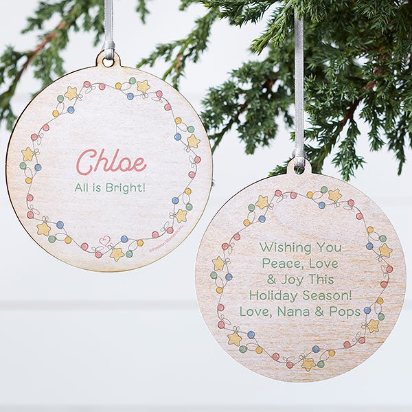 Personalized Precious Moments Festive Lights Ornament - 20189