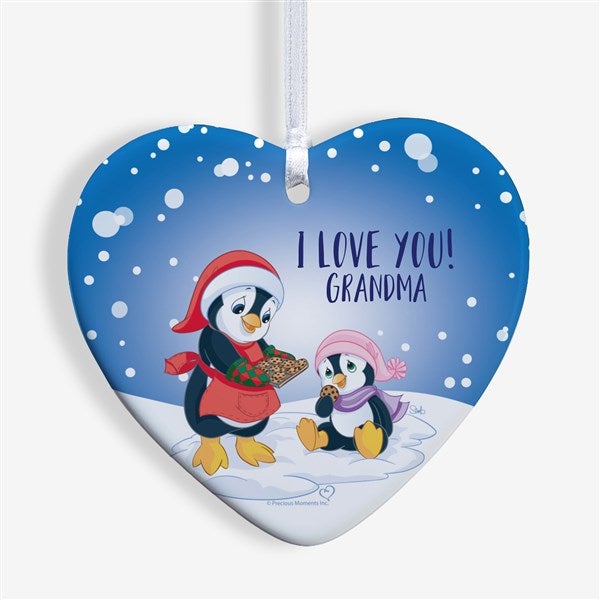 Personalized Precious Moments Penguin Heart Ornament - 20190
