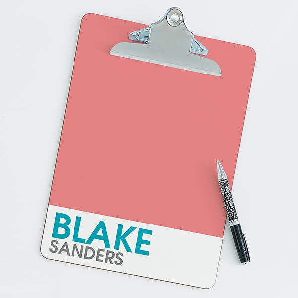 Personalized Clipboard - Bold Name - 20200