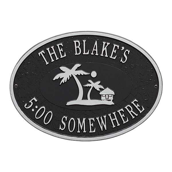 Island Time Personalized Outdoor Plaques - 20247D