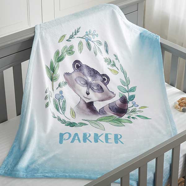 Woodland Baby Personalized Baby Blankets - 20256