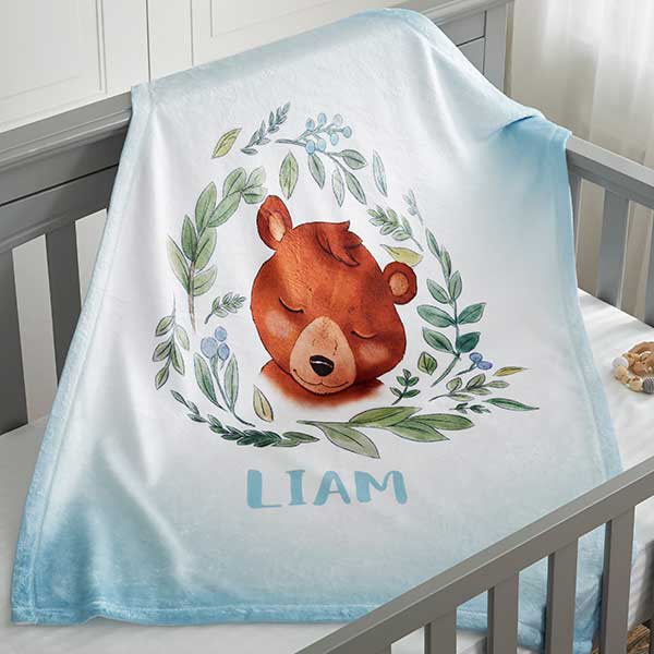 Woodland Baby Personalized Baby Blankets - 20256