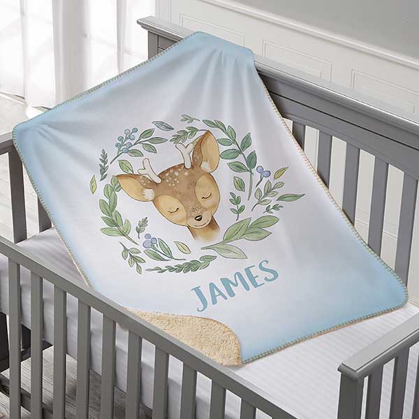 Woodland Baby Personalized Baby Blankets - 20256