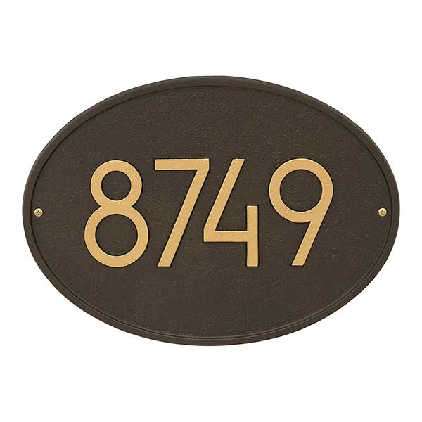Personalized Address Plaque - Hawthorne - 20259D