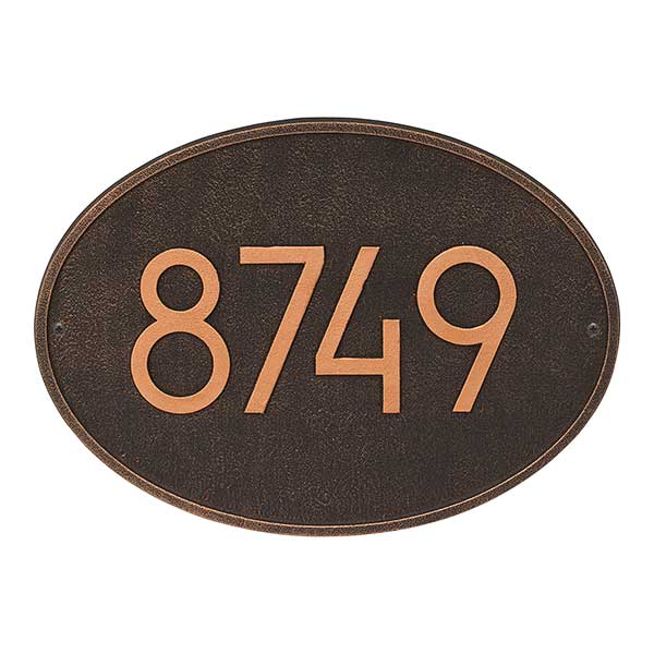 Personalized Address Plaque - Hawthorne - 20259D