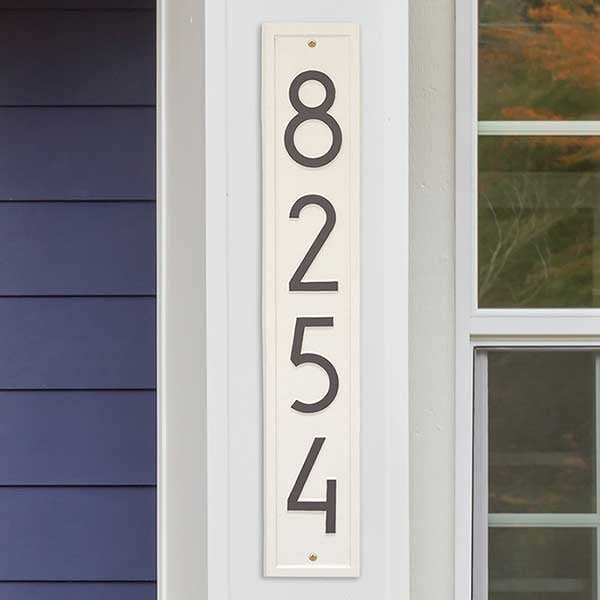 Personalized Address Plaque - Modern Vertical - 20262D