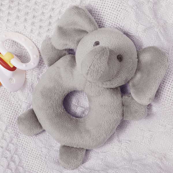 elephant baby rattle