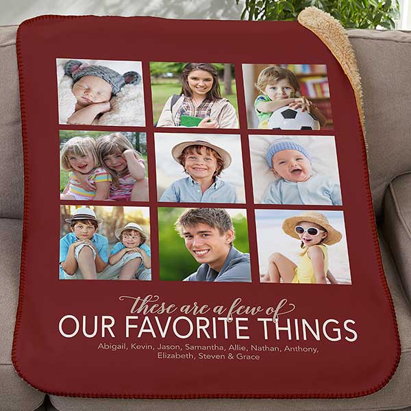 Personalized Photo Blanket - My Favorite Things - 20264