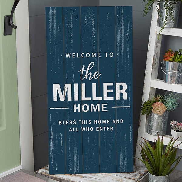 Personalized Wood Pallet Sign - Farmhouse Family - 20418