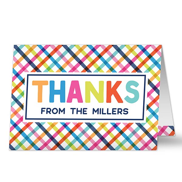 Personalized Thank You Greeting Cards - Thanks - 20425