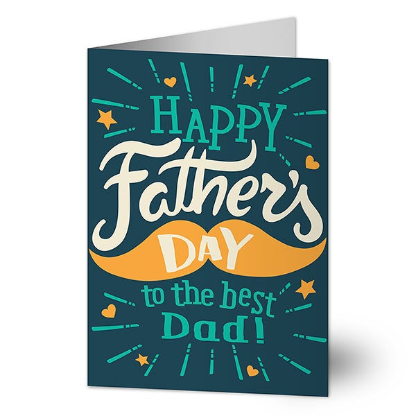 Personalized Father's Day Card - Dad's Mustache - 20460