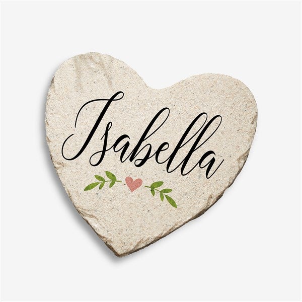 Personalized Heart Garden Stones - Let Love Grow - 20471