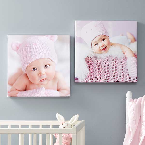 Square Canvas Photo Prints - Baby Photo Memories - 20472