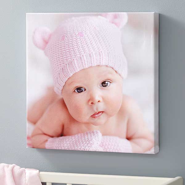 Square Canvas Photo Prints - Baby Photo Memories