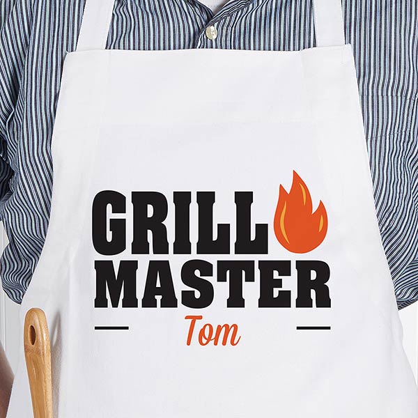 Grill master Custom Apron apron for men Father's Day Gift Chef apron Funny Apron Gift for him Dad Apron house warming gift
